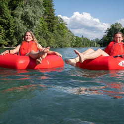 Descente de rivière en bouée, 3 heures sur l'Aar, pour 2 personnes