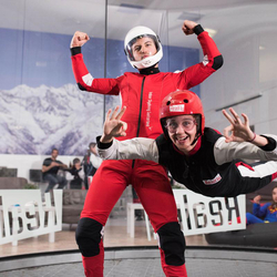 Simulateur de chute libre à Sion, 6 vols de bodyflying en soufflerie pour 1 ou 2 personnes