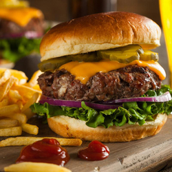 3-Gang-Burger-Dinner, für 2 mit Wein in Schaffhausen