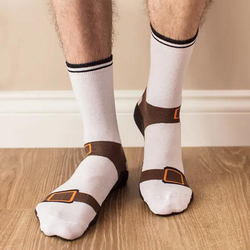 Socken, im Sandalen Design