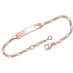 925er Silberarmband vergoldet, mit Gravur