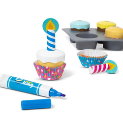 Cupcake Bastelset, aus Holz