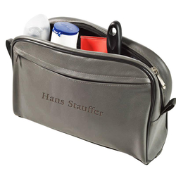 Necessaire Echtleder, mit Lasergravur personalisiert