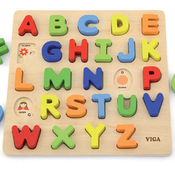 Puzzle en bois, Alphabet
