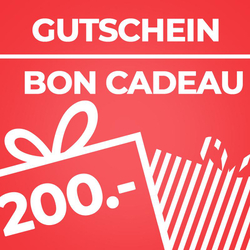 Geschenkgutschein 200.-, Wertgutschein 200 SFr.