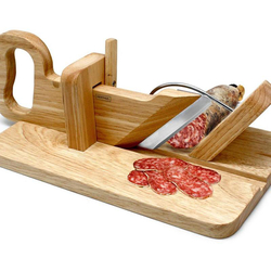 Trancheuse rustique, en bois d'épicéa 