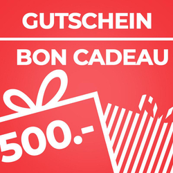 Geschenkgutschein 500.-, Wertgutschein 500 SFr.