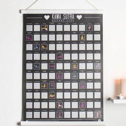 Poster à gratter 100 Kamasutra, Ultimative Bucket List