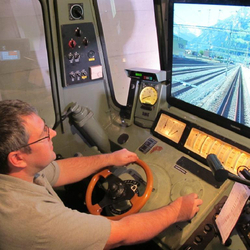 Conduite d'une locomotive, Initiation au simulateur