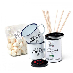 Geschenkset happy Camper, Inkl. 2 Tassen