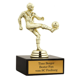 Fussballer Statue, personalisierbar