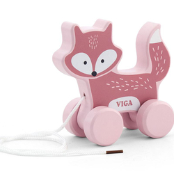 Zieh-Fuchs, aus Holz