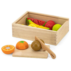 Set de fruits à découper, En bois