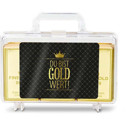 Goldkoffer Schokolade, Du bist Gold Wert!