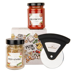 Pizza Set, Mit edlem Pizzaschneider