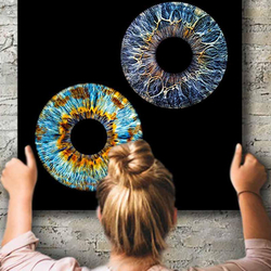 Iris Paar Shooting, 50x50cm auf Leinwand, für 2 Personen