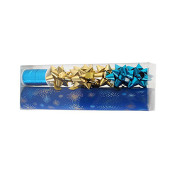 Emballage cadeau bleu, set de 9 pièces