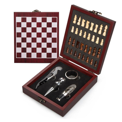 Wein Accessoire-Set, mit Schachbrett