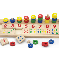 Rechenspiel, aus Holz
