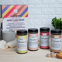 Kaffee Geschenkset, 6 gemahlene Kaffeesorten