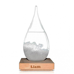 Sturmglas, mit Gravur