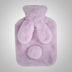 Wärmflasche, mit Kuschelbezug