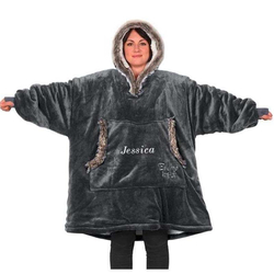 Sweat à capuche Esquimau Slate Grey, personnalisable