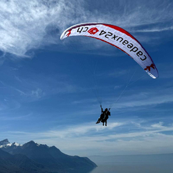Parapente à Villeneuve, avec photos et vidéos incluses pour 2 personnes 