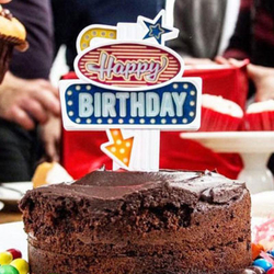 Déco de gâteau LED, Happy Birthday