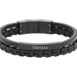 Armband mit Gravur, aus Kunstleder