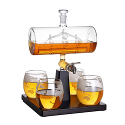 Schiff Karaffen-Set, inkl. 4 Gläser