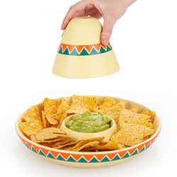 Assiette mexicaine pour nachos , Chip and Dip