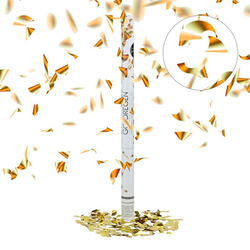 XL Konfettikanone, gold, 80 cm
