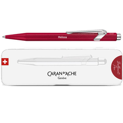 Caran d'Ache Kugelschreiber, rot - mit Gravur