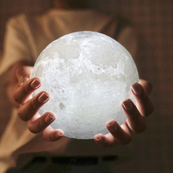 Lampe à LED 3D Clair de lune, 15 cm, avec fonction tactile