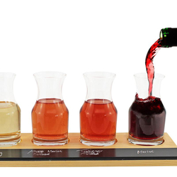 Carafes pour dégustation de vin de 200 ml, Service de 4 carafes