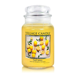 Bougie parfumée Fresh Lemon, Village Candle - 737g