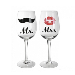 Verres à vin, Mrs. & Mr.