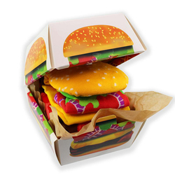 Chaussettes Burger - Lot de 2, 41 - 45