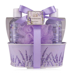 Badeset Lavendel, 5-teilig