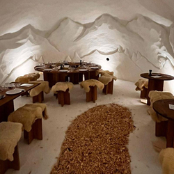 Fondue-Plausch im Iglu, Käsefondue à discretion für 2 Personen