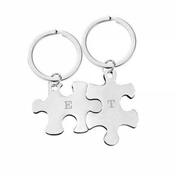 Duo de Porte-clés Puzzle, avec gravure