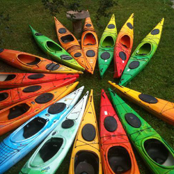 Sortie en famille, Kayak au Lac de la Gruyère