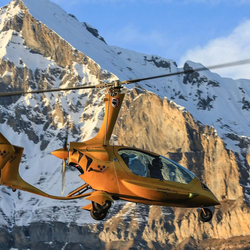 Vol panoramique en gyrocoptère, Vol de 30 min. dans les Alpes valaisannes pour 1 personne
