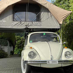 VW Käfer Dachzelt Übernachtung, Oldtimer fahren inklusiv Übernachtung im Dachzelt (für 2 Personen)