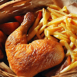 Poulet im Körbli, 3-Gang-Menü am Vierwaldstättersee für 2 Personen