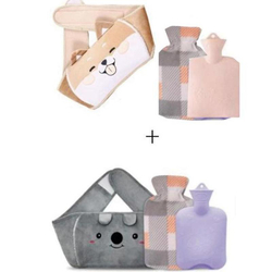 Ensemble de bouteilles chauffantes, Koala + Dog avec ceinture