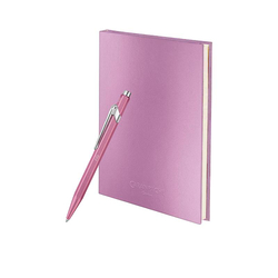 Caran d'Ache Kugelschreiber mit Notizbuch, mit Gravur, Rosa