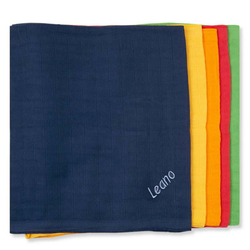 Nuscheli Geschenkrolle, 5 Stück - Regenbogen-Farben