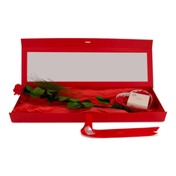 Geschenkset Purelei Ohrstecker Herz, mit Ewig blühender Rose